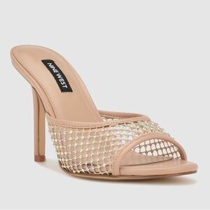 NINE WEST Iriep Round Toe Slip-on Dress Sandals